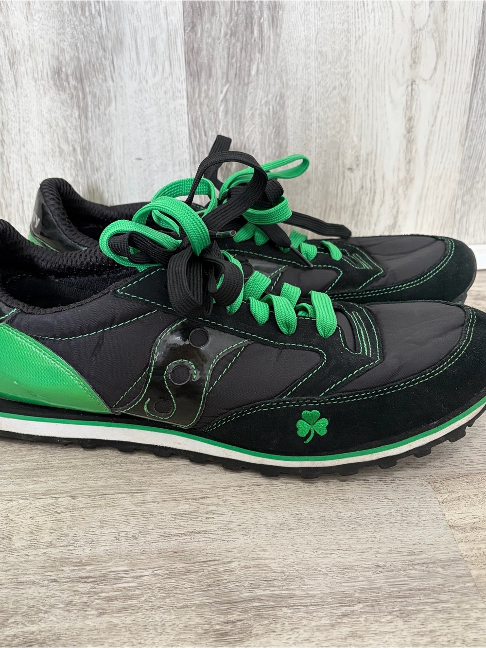Saucony Jazz Low Pro Sneaker Mens Size 13 St. Patrick's Day Shamrock Irish